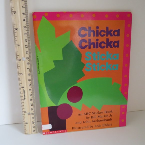CHICKA CHICKA BOOM BOOM Sticker Book 9" abridged, thick laminated pages/READ ALL - Picture 1 of 7